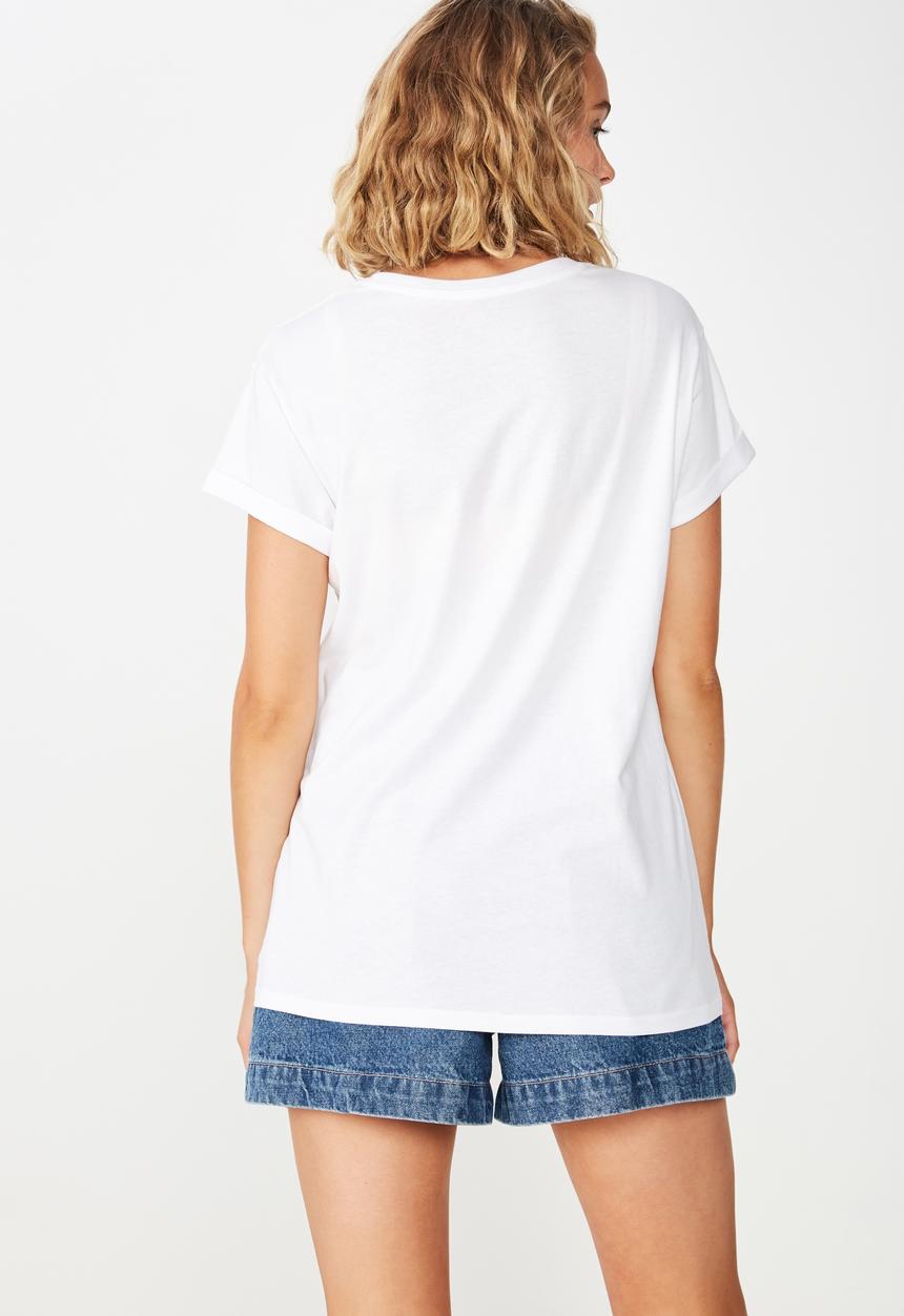Cotton On - Classic slogan Milano tee - white