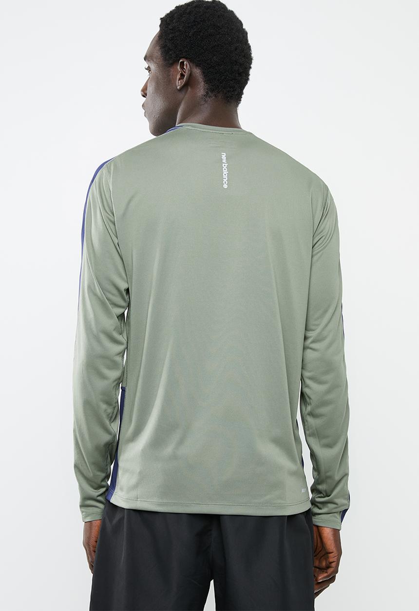 New Balance  - Accelerate long sleeve tee - khaki