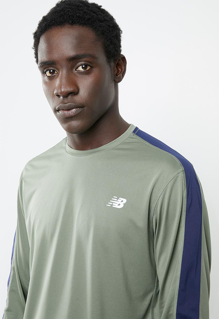 New Balance  - Accelerate long sleeve tee - khaki