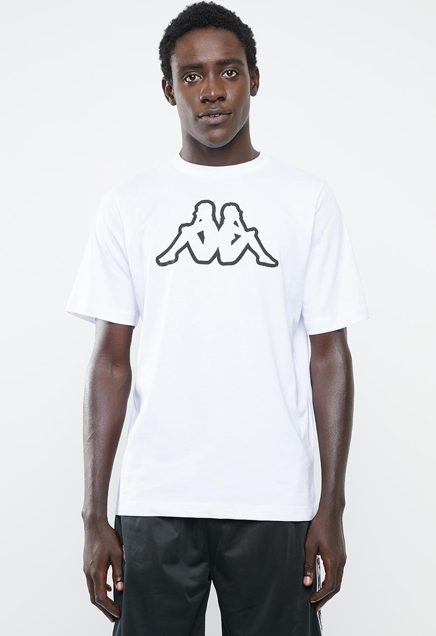 KAPPA - Logo cromen tee - white & black
