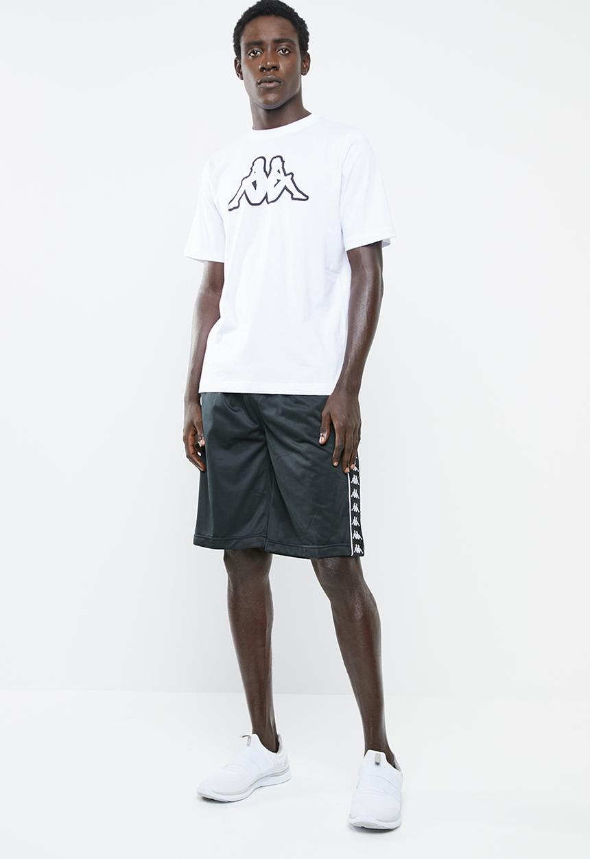 KAPPA - Logo cromen tee - white & black