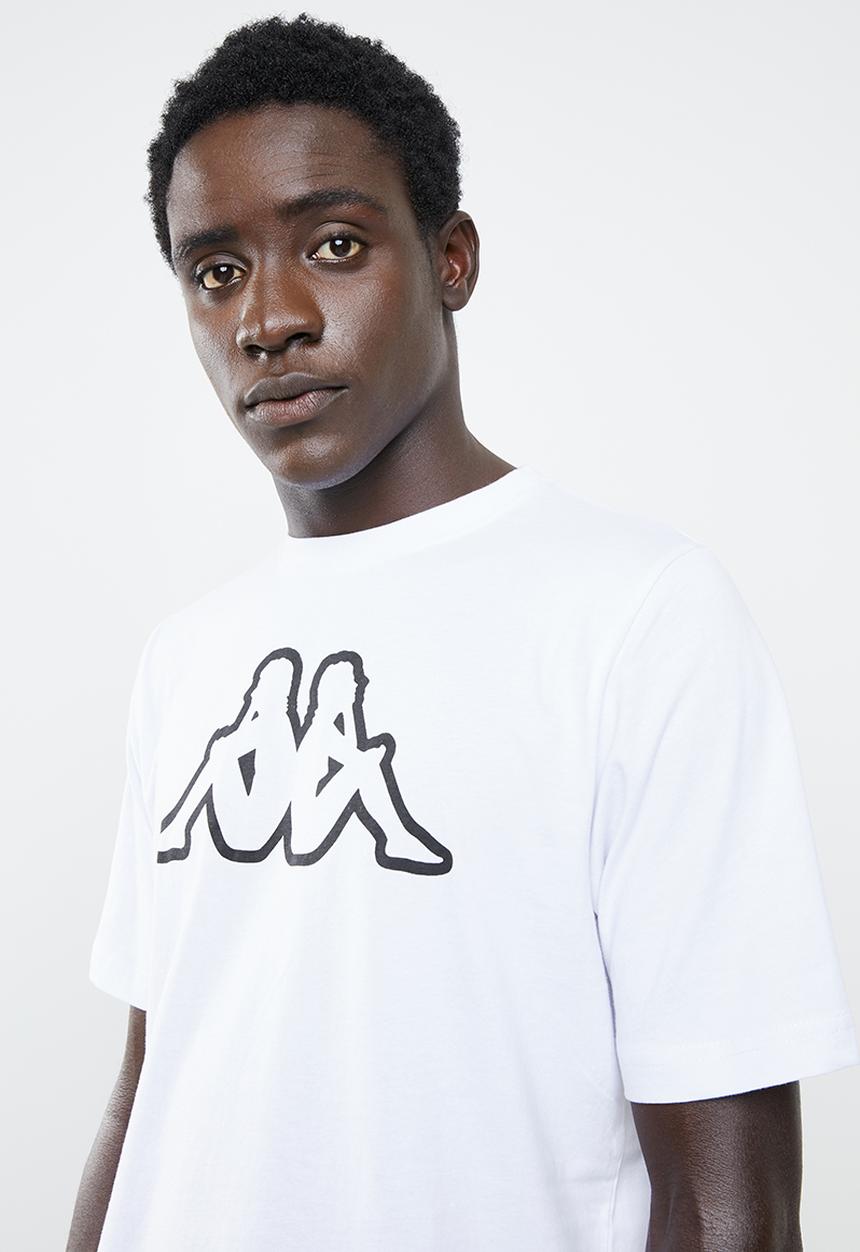 KAPPA - Logo cromen tee - white & black