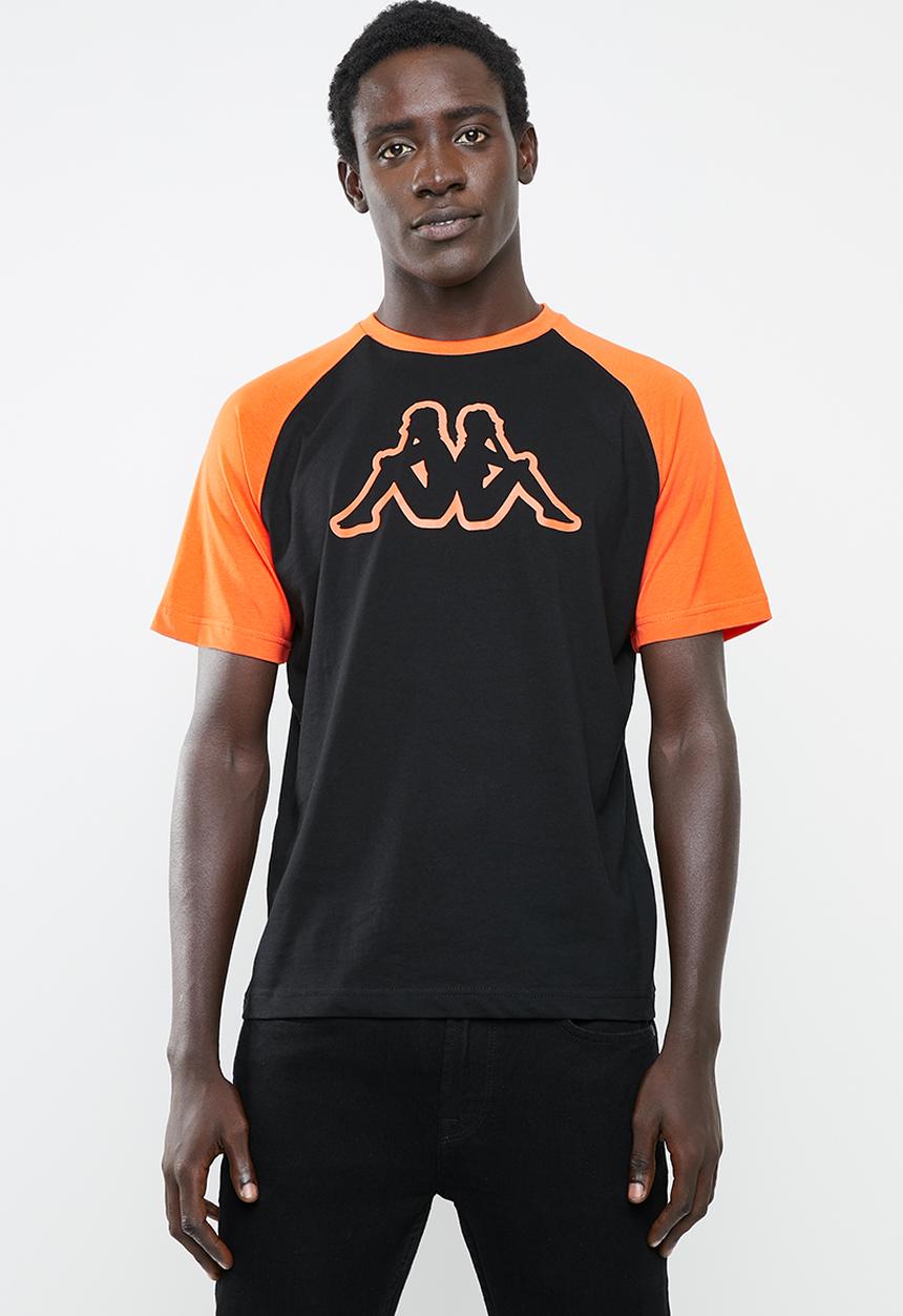 KAPPA - Logo zobiran tee - black & orange