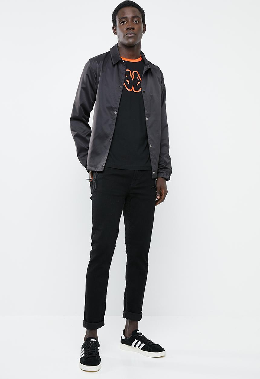 KAPPA - Logo zobiran tee - black & orange