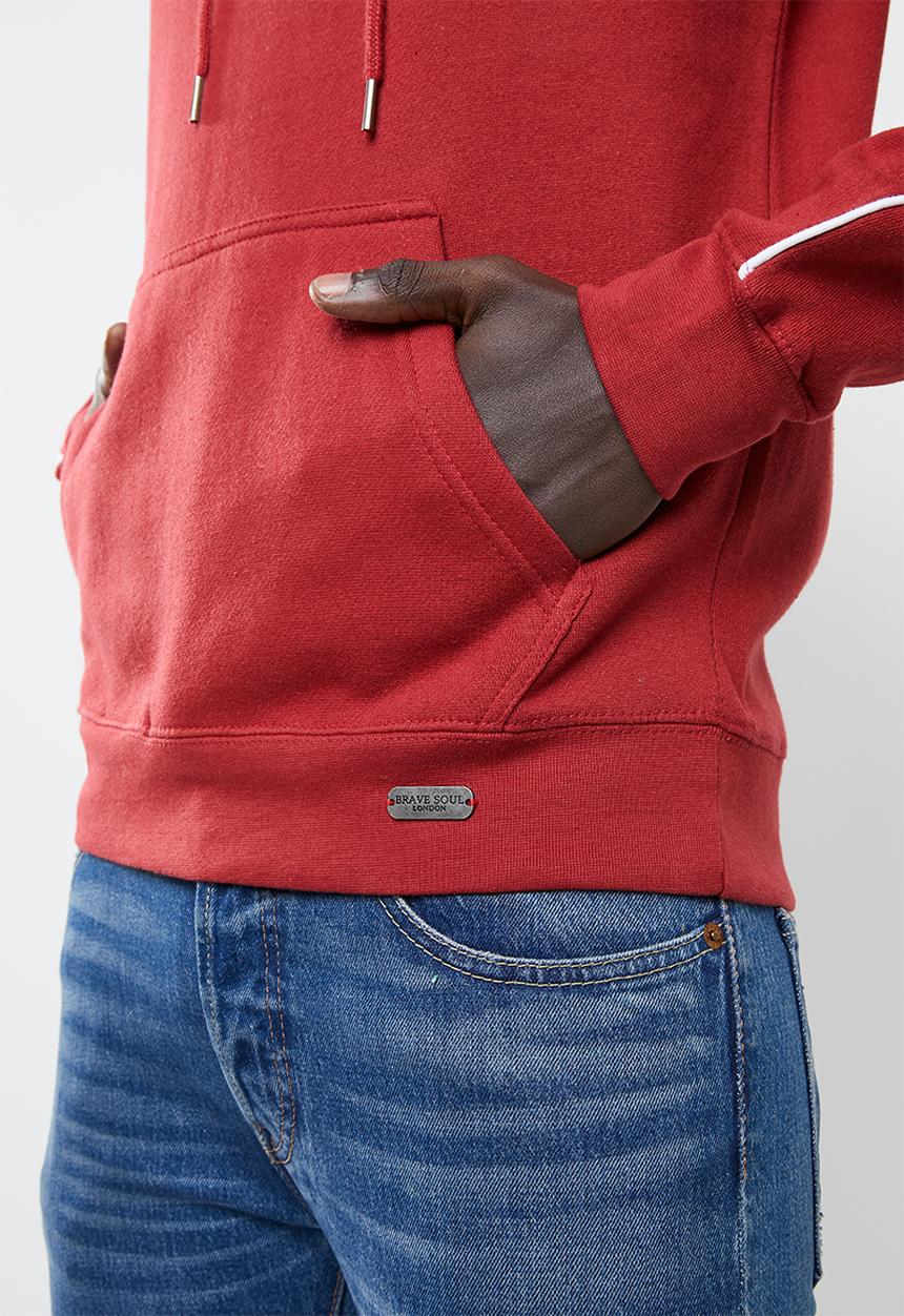 Brave Soul - Stigma hoodie - red