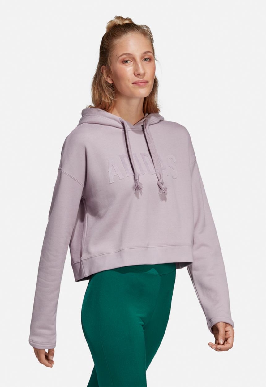 adidas Originals - Cropped hoodie - purple