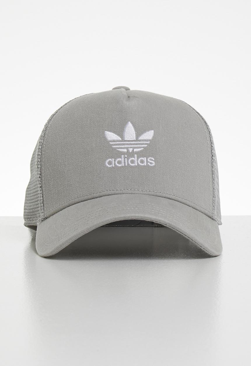 adidas Originals - Trefoil trucker cap - grey & white