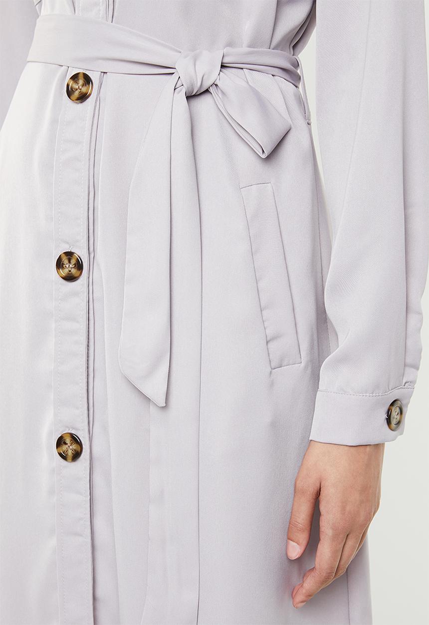 Missguided - Utility shirt dress - grey