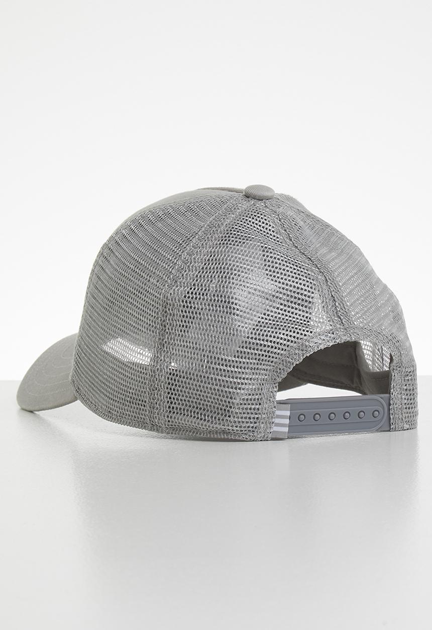 adidas Originals - Trefoil trucker cap - grey & white