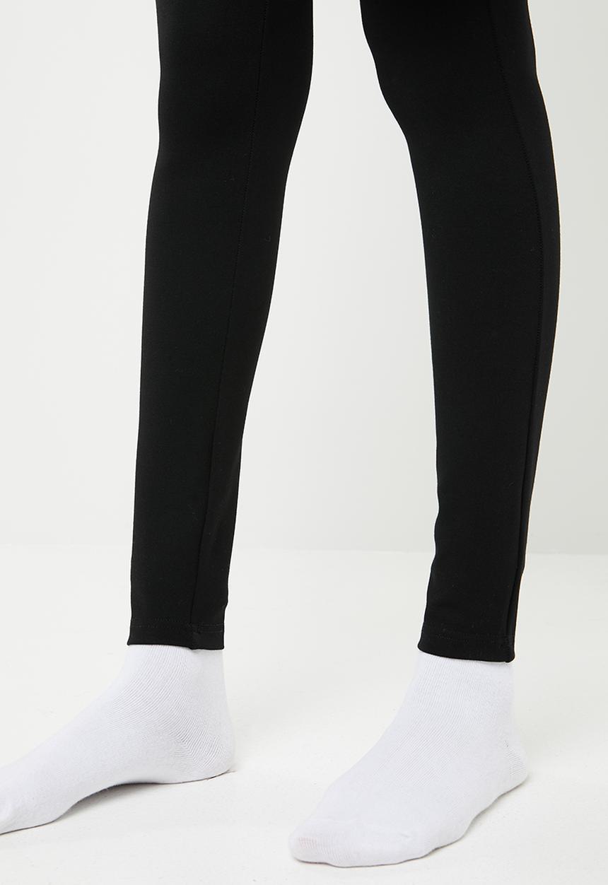 Superbalist - Premium stretch mid rise tregging with zip - black 