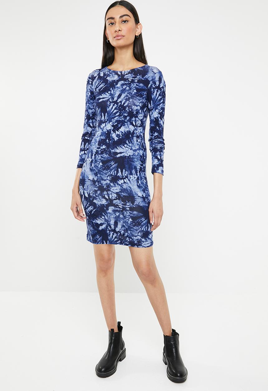 Superbalist - Long sleeve bodycon dress - blue