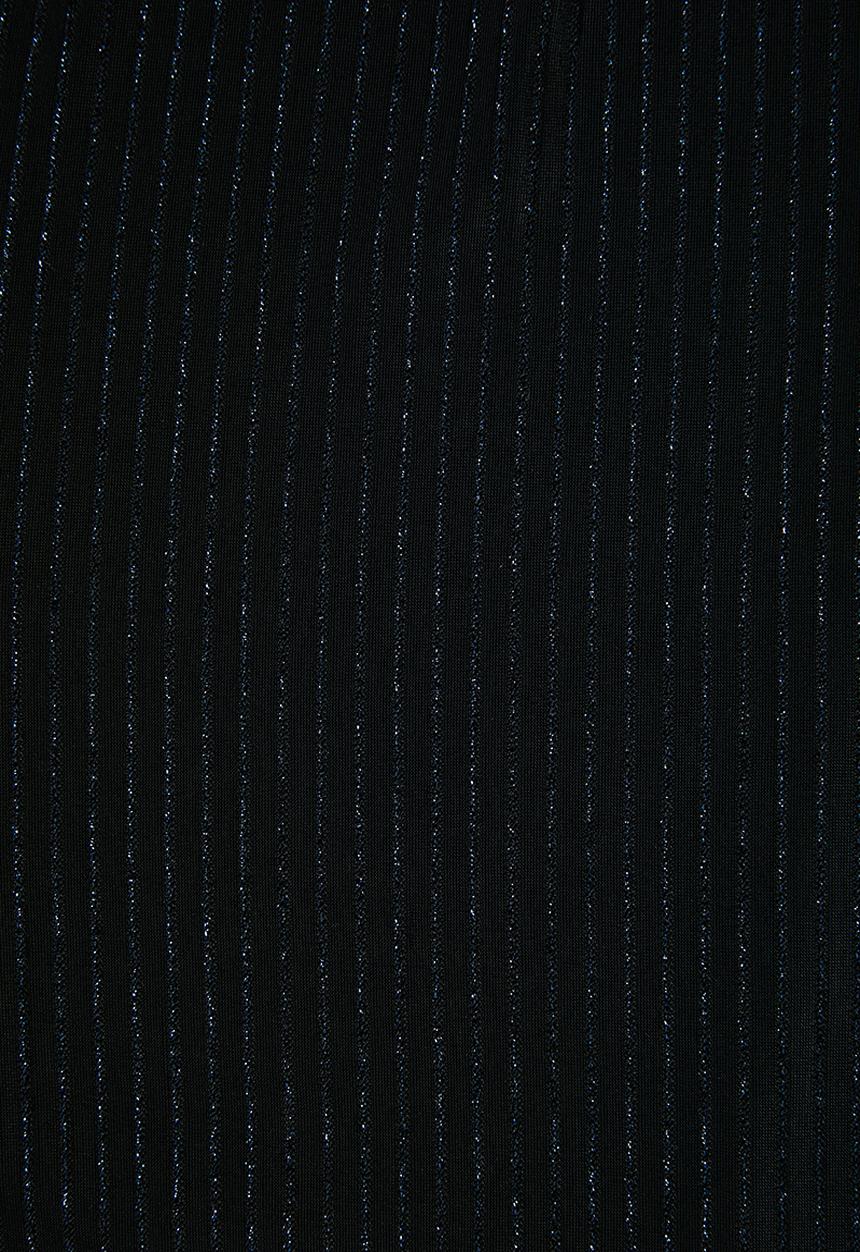 ONLY - Cosmo long sleeve lurex playsuit - black & navy