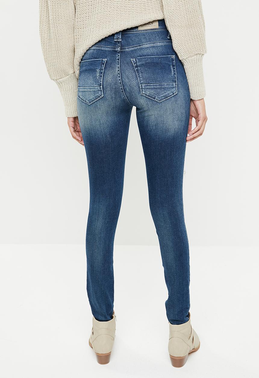 ONLY - Shape ripped deim jeans - blue 