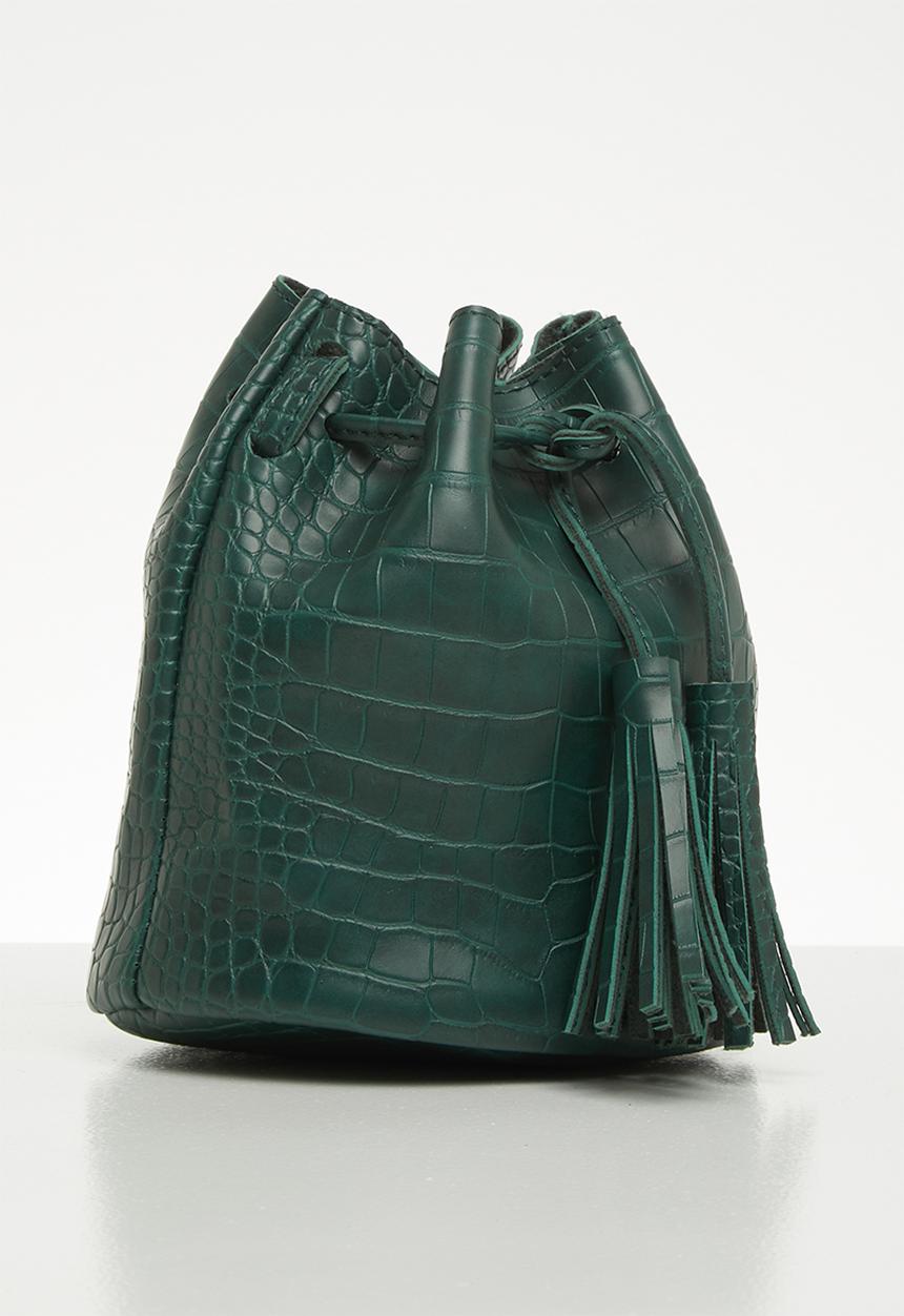 Superbalist - Misty croc bucket bag - green