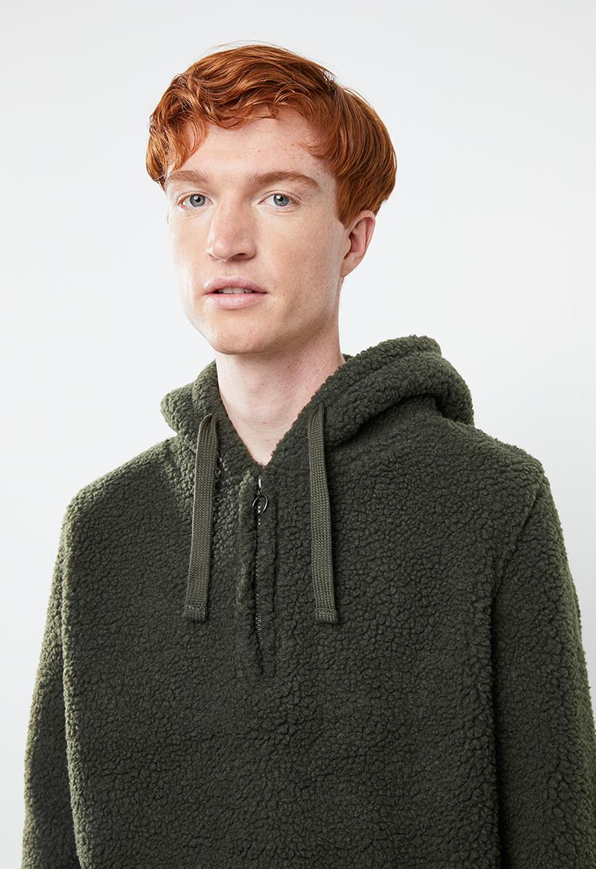 Brave Soul - Daim sweatshirt - khaki