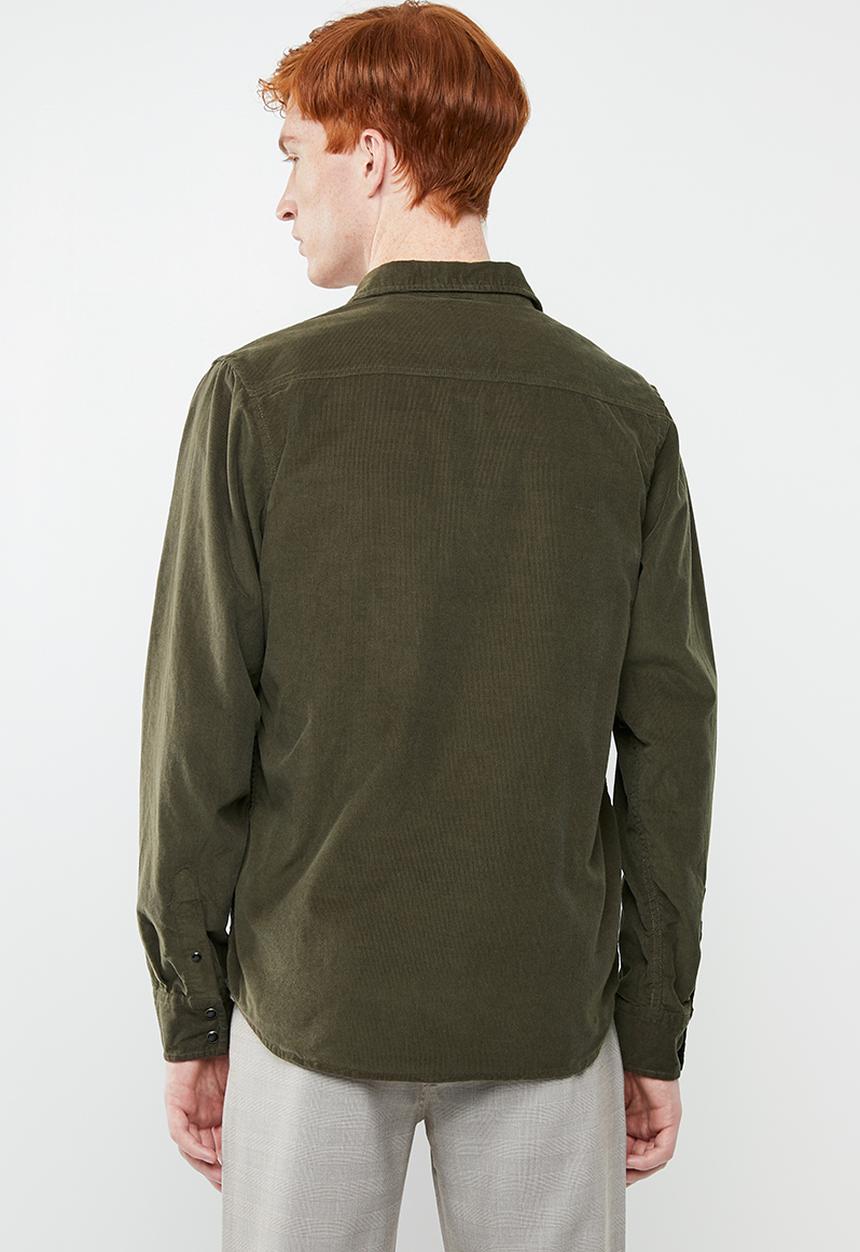 Brave Soul - Brew LS shirt - green