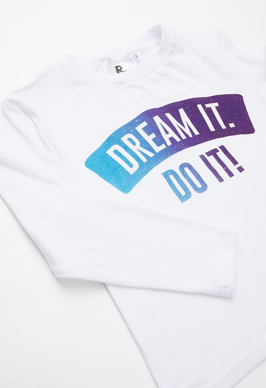Rebel Republic - Kids 2 pack long sleeve top - grey & white