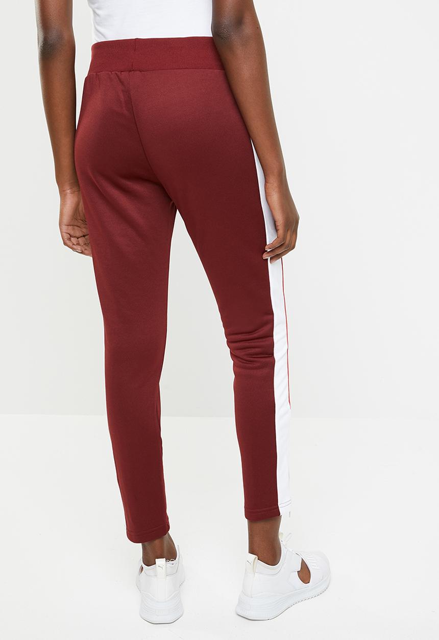 PUMA - Retro track pant - burgundy