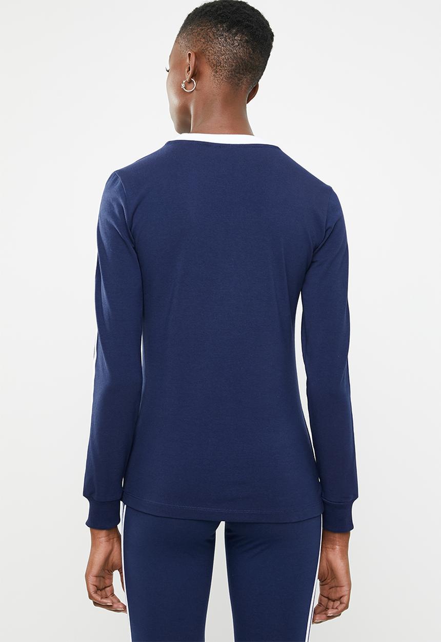 adidas Originals - 3 Stripes long sleeve tee - blue