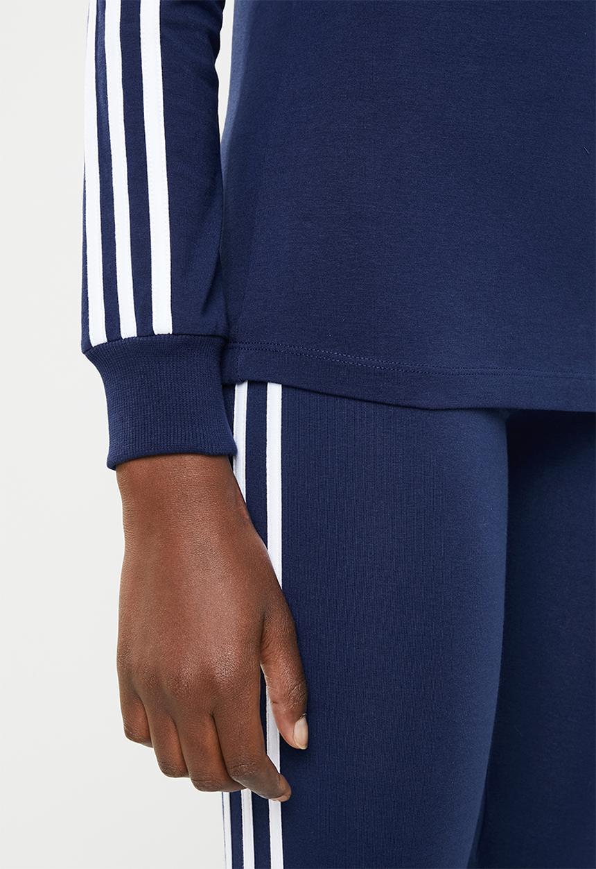 adidas Originals - 3 Stripes long sleeve tee - blue