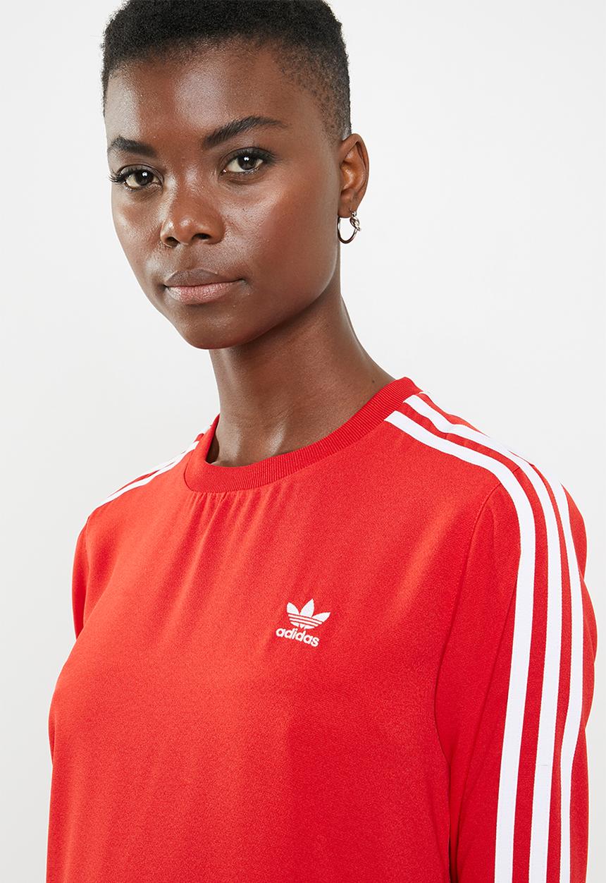 adidas Originals - Adidas frill casual dress - red