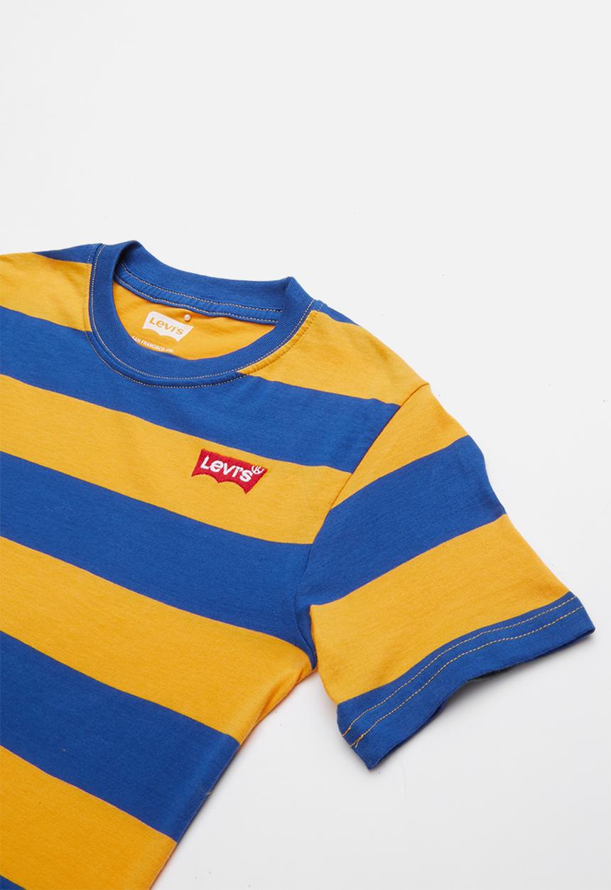 Levi’s® - Boys colour block knit top -  blue & yellow 