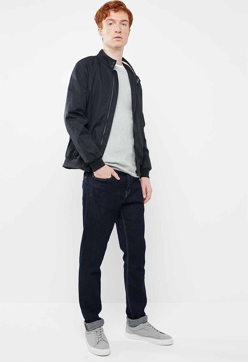 Superbalist - Slim fit ribbed crew neck knit - grey