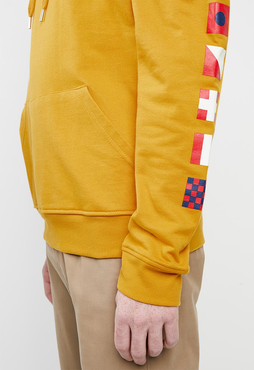 Superbalist - Printed hoodie pullover sweat - yellow