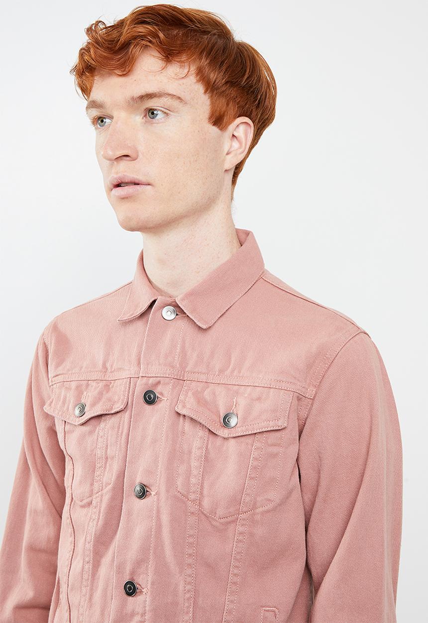 Superbalist - Colour Slim Denim Trucker Jacket - pink
