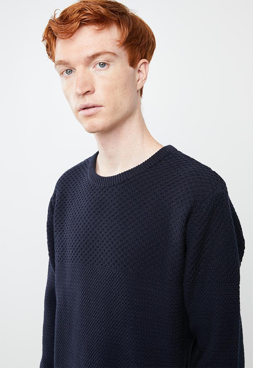Superbalist - Relaxed fit textured knit - navy