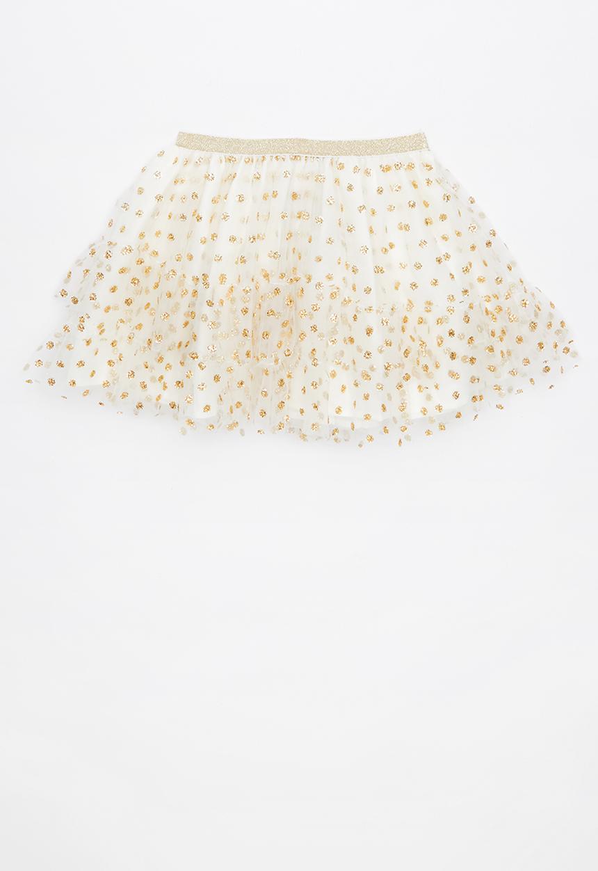 Cotton On - Trixiebelle tulle skirt - cream & gold 