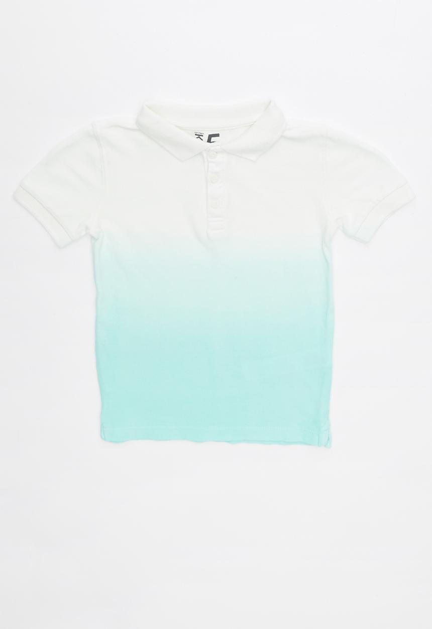 Cotton On - Kenny 3  polo - white & turquoise 