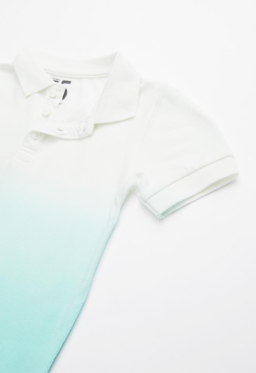 Cotton On - Kenny 3  polo - white & turquoise 