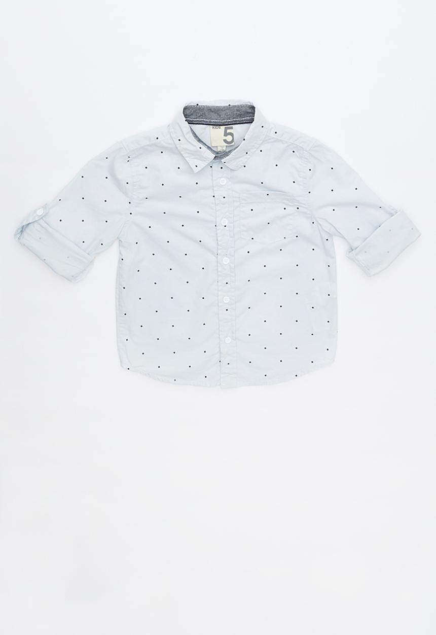 Cotton On - Noah long sleeve shirt - blue