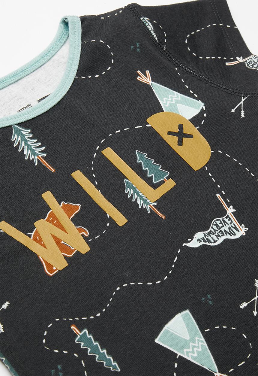 Cotton On - Joshua short sleeve pyjama set - multi