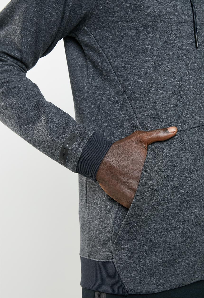 Under Armour - Unstoppable 2x knit full-zip hoodie - black