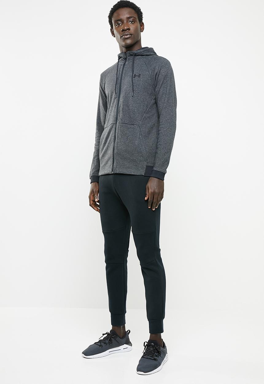 Under Armour - Unstoppable 2x knit full-zip hoodie - black