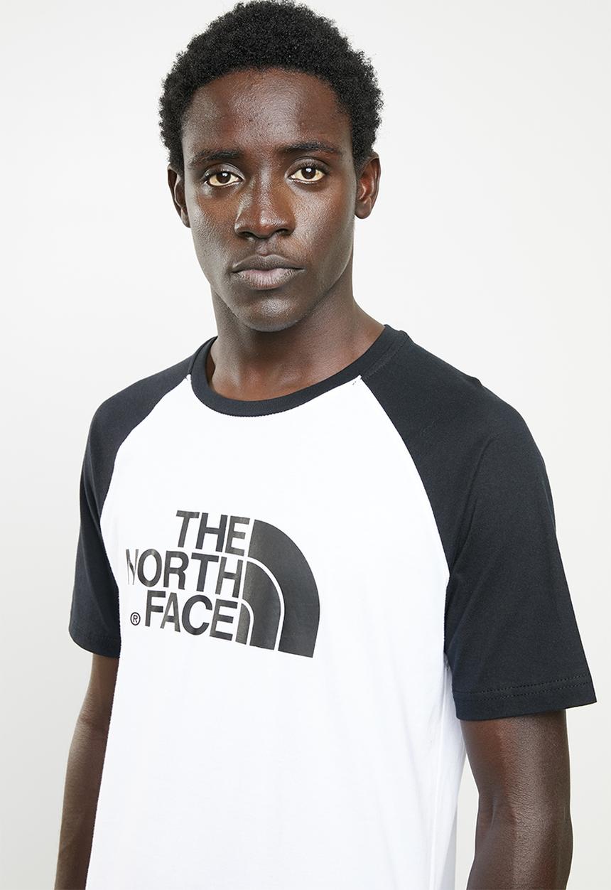 The North Face - M short sleeve raglan easy tee - white & black