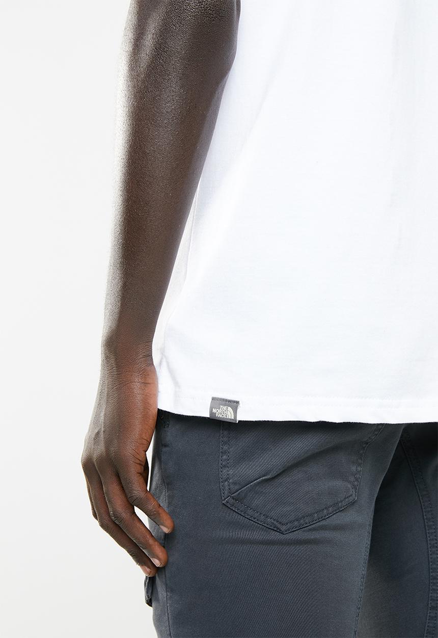 The North Face - M short sleeve raglan easy tee - white & black