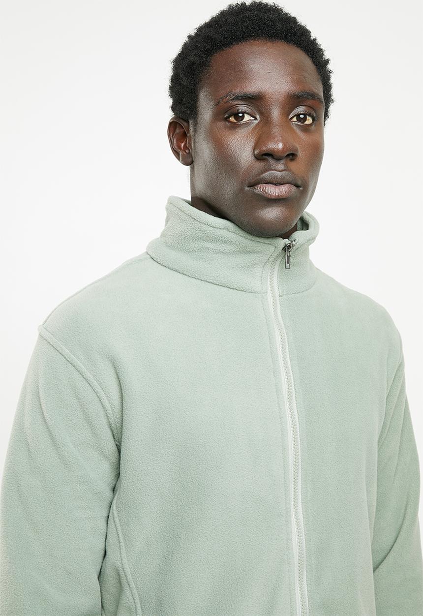 STYLE REPUBLIC - Fleece full zip jacket - olive