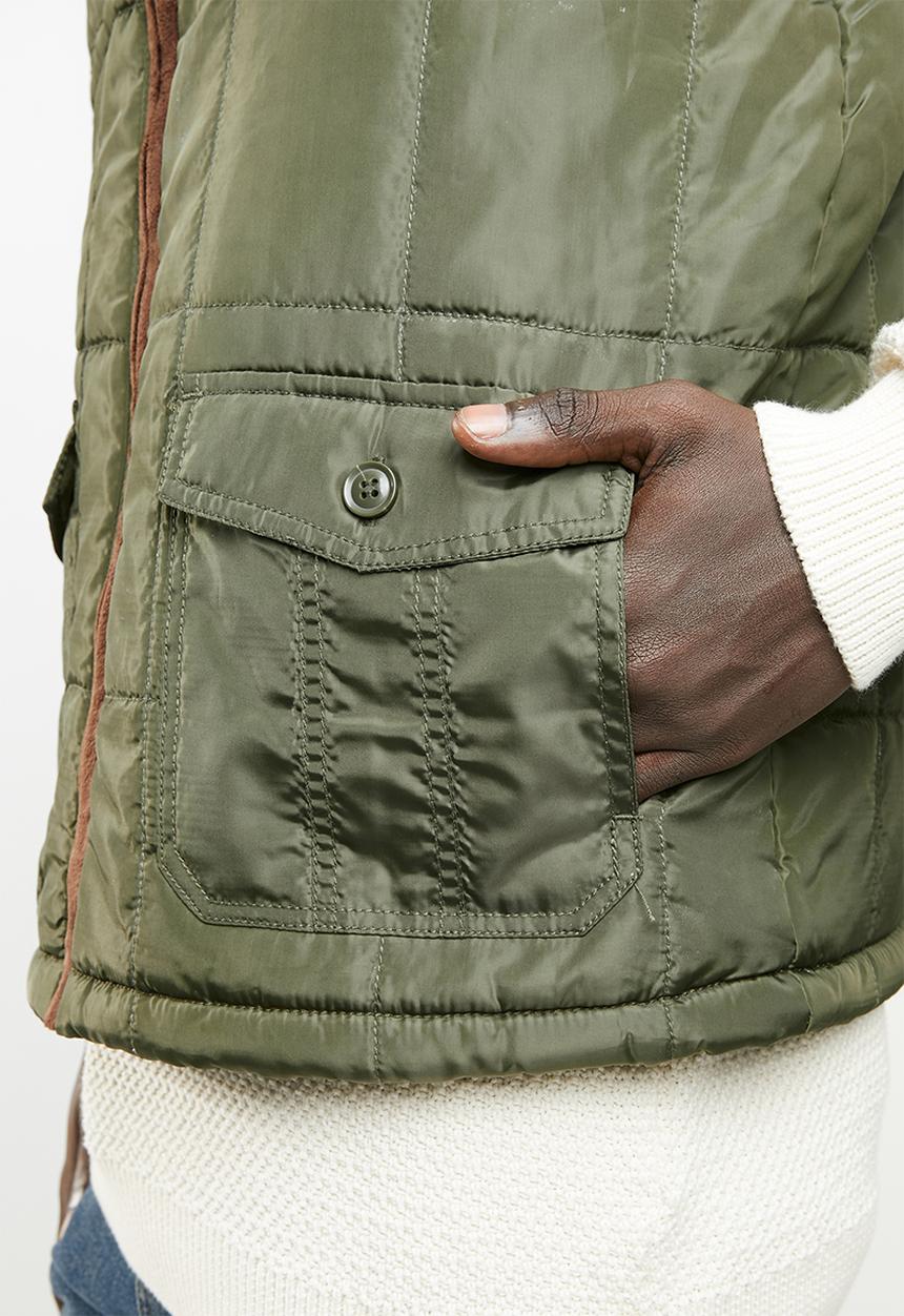 STYLE REPUBLIC - Quilted body warmer - olive