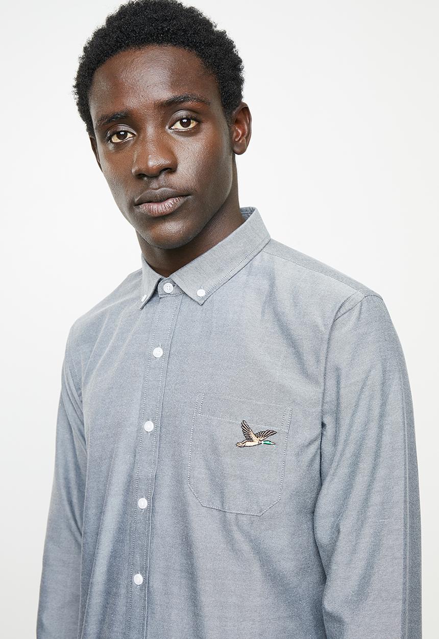 Brave Soul - Brett shirt - charcoal