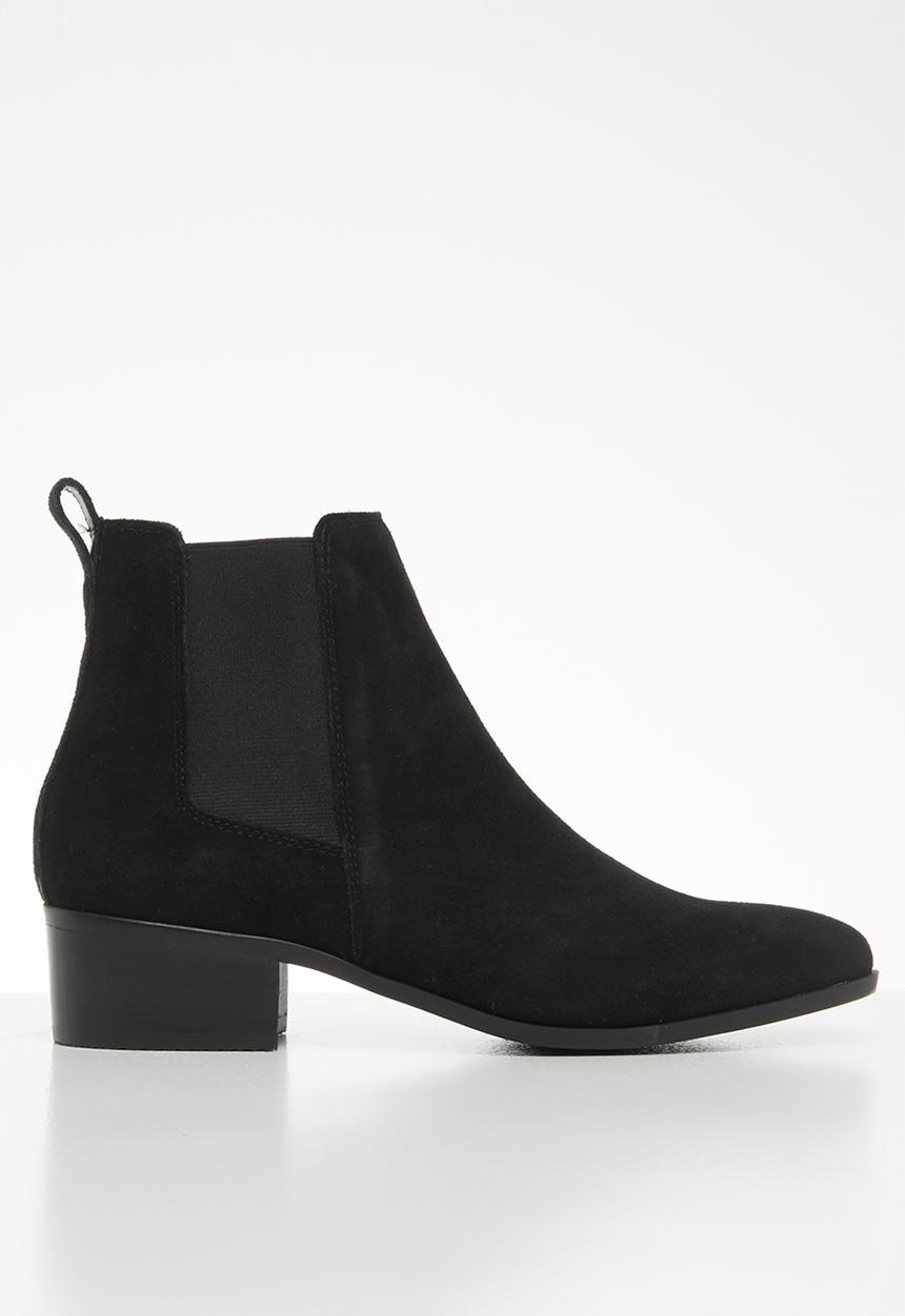 Steve Madden - Dover faux suede chelsea boot - black