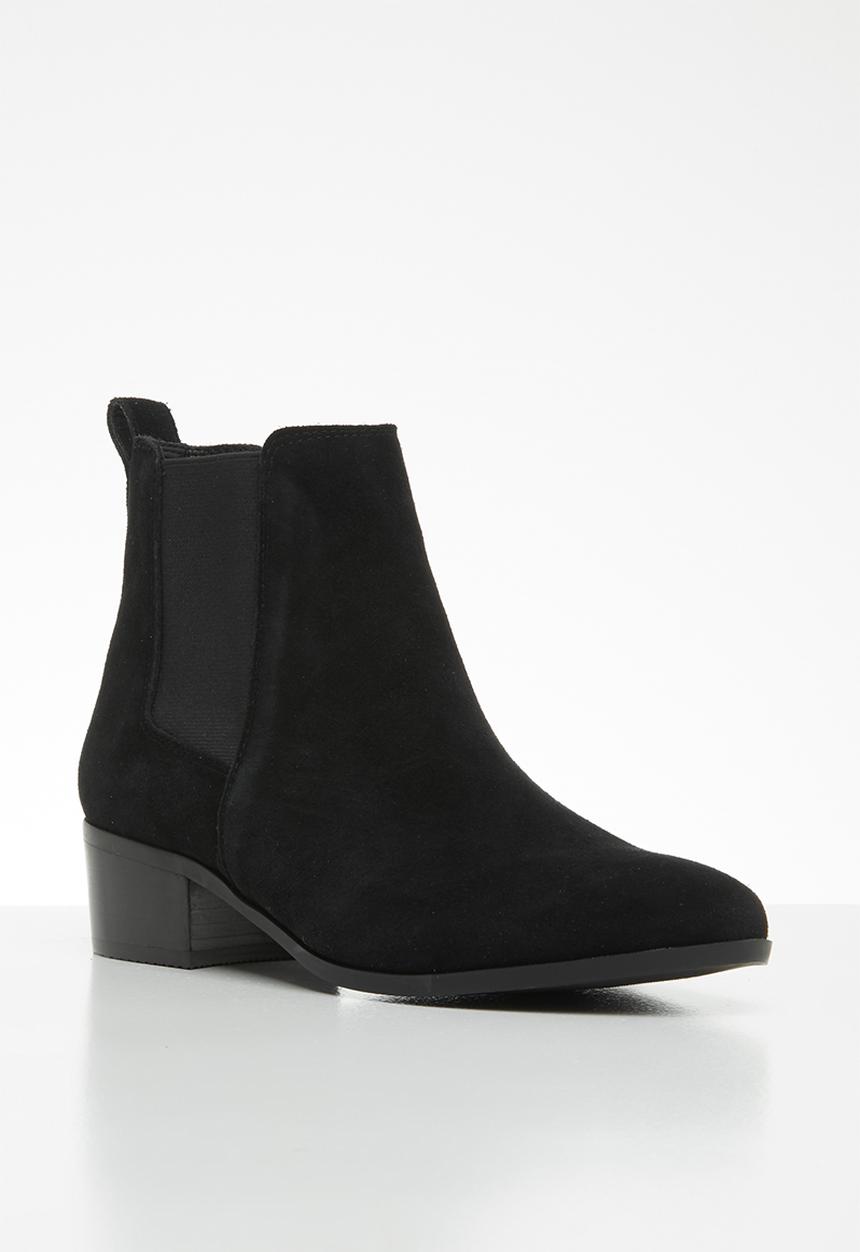 Steve Madden - Dover faux suede chelsea boot - black