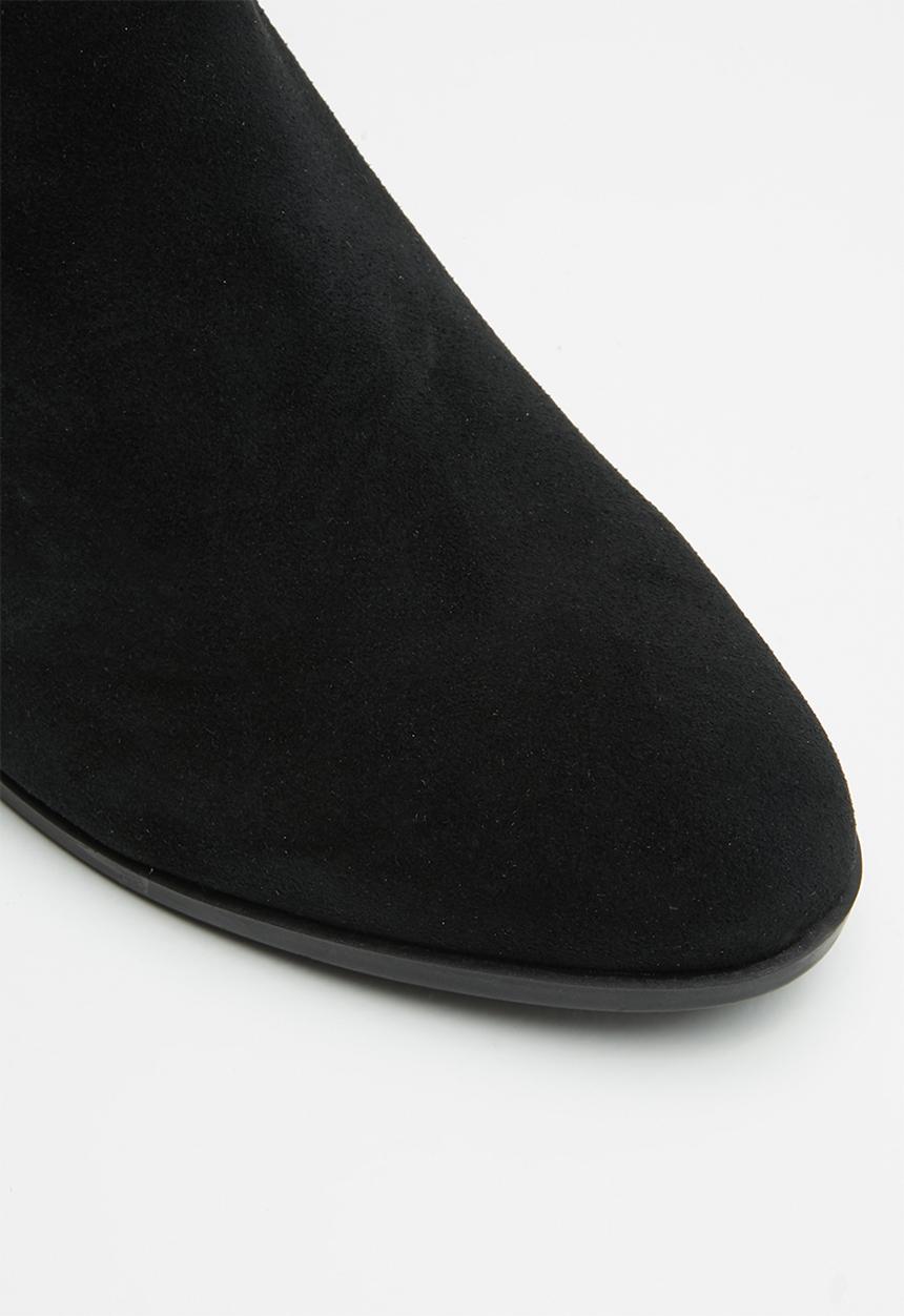 Steve Madden - Dover faux suede chelsea boot - black