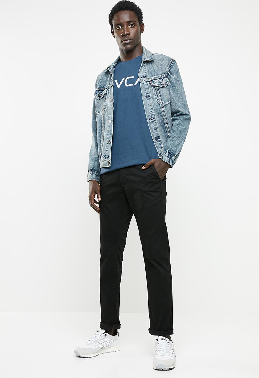 RVCA - Big RVCA long sleeve tee - blue