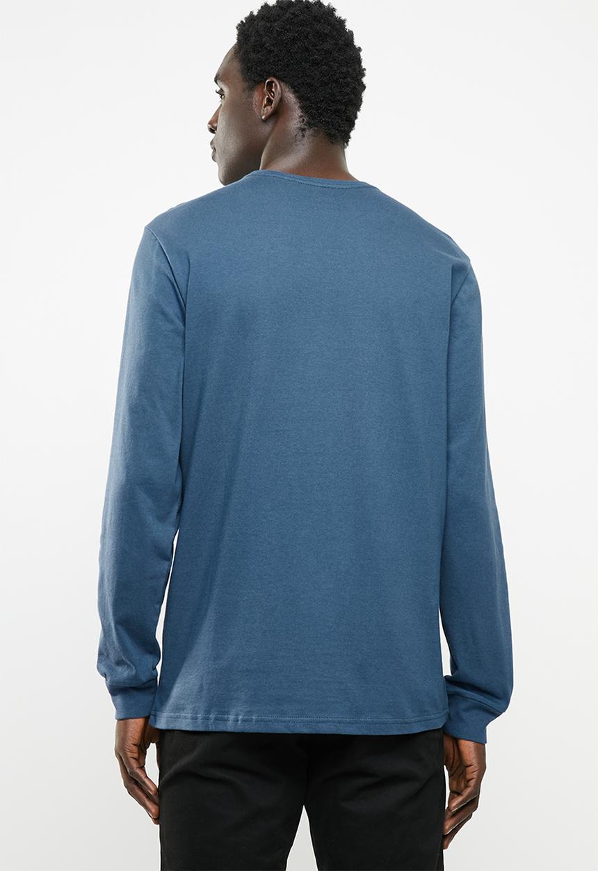 RVCA - Big RVCA long sleeve tee - blue