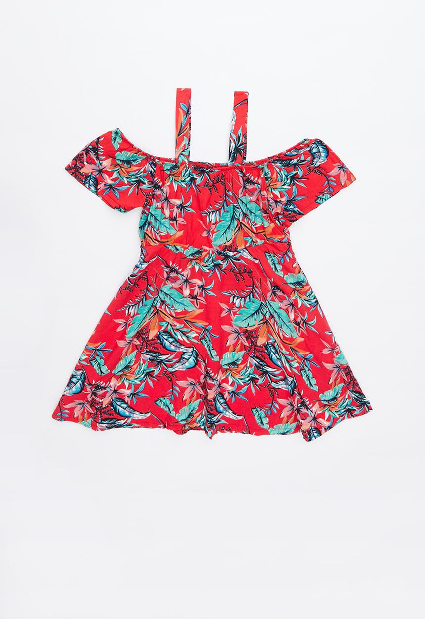 Pop Candy - Cold shoulder dress - multi