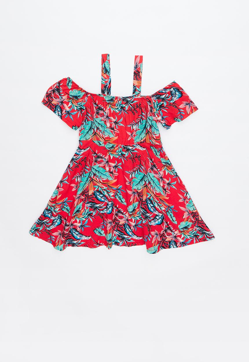 Pop Candy - Cold shoulder dress - multi