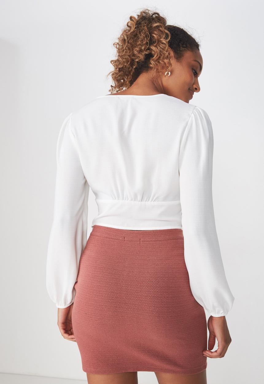 Cotton On - Maddie button up blouse - white